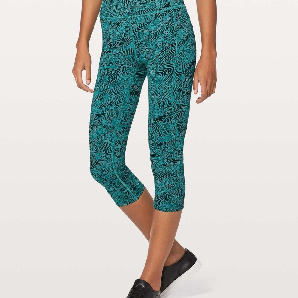 lululemon athletica Green and Black Leggings for Activewear